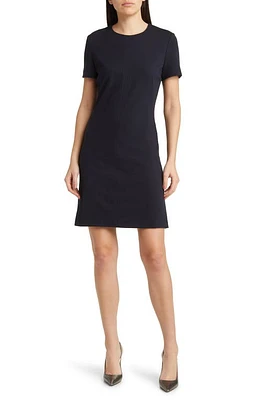 BOSS Donalara Short Sleeve Dress Medieval Blue at Nordstrom,