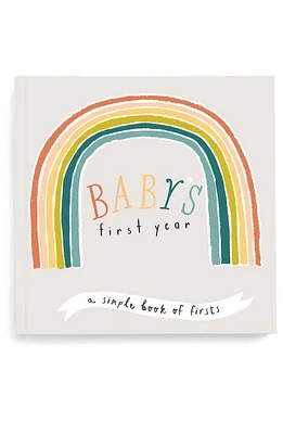 Lucy Darling 'Baby's First Year' Little Rainbow Memory Book in Multi at Nordstrom