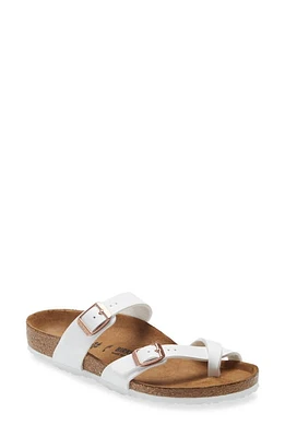 Birkenstock Kids' Mayari Birko-Flor Slide Sandal White at Nordstrom,