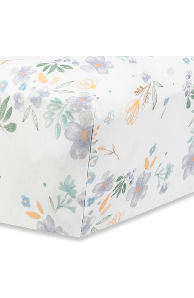 Under the Nile Organic Cotton Muslin Crib Sheet in Flowers at Nordstrom