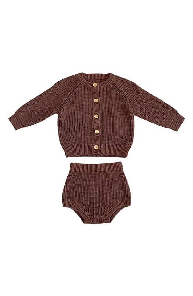 Ashmi & Co. Drew Cardigan Bloomers Set Coffee at Nordstrom, M