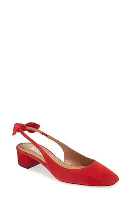 Aquazzura Very Bow Tie Slingback Pump Lipstick at Nordstrom,