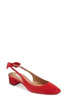 Aquazzura Very Bow Tie Slingback Pump Lipstick at Nordstrom,