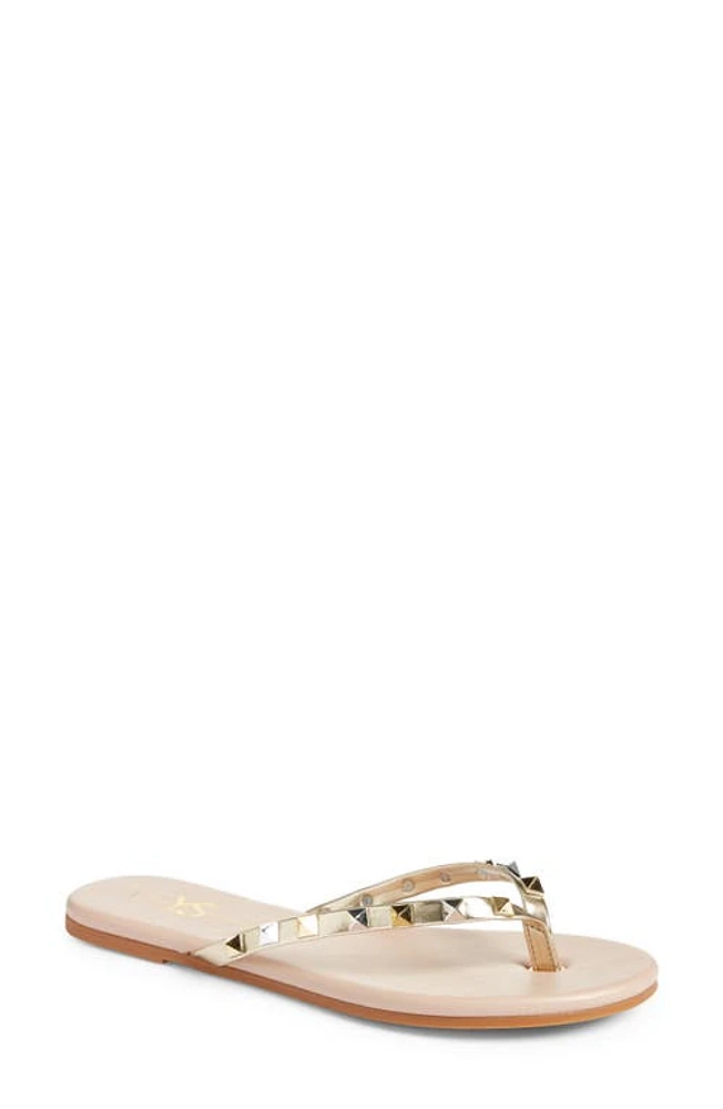 Yosi Samra Rivington Flip Flop Beige Studs at Nordstrom,