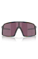 Oakley Sutro Prizm Rectangular Shield Sunglasses in Shiny Black at Nordstrom