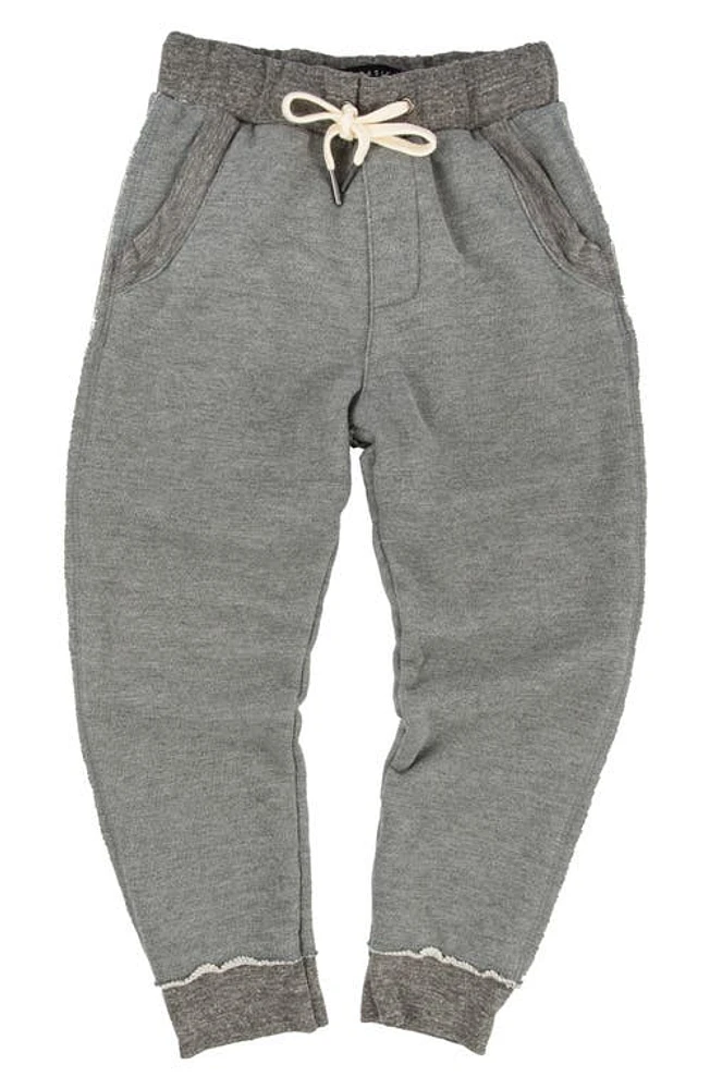 Miki Miette Kids' Ziggy Cotton Blend Joggers Vintage Grey at Nordstrom,