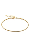 Monica Vinader Thin Snake Chain Bracelet in 18Ct Gold Vermeil at Nordstrom