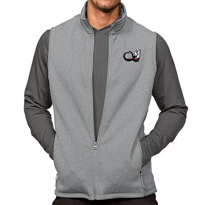 Men's Antigua Heather Gray Colorado Mammoth Course Full-Zip Vest at Nordstrom, Size Medium