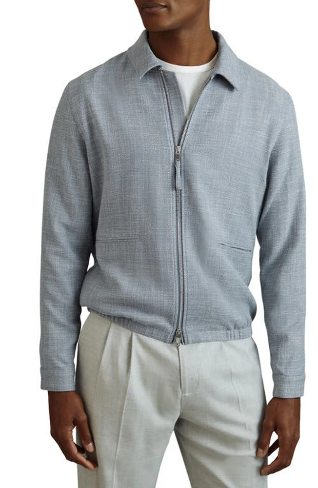 Reiss Lenzi Jacket Soft Blue at Nordstrom,