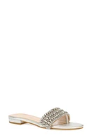 Pelle Moda Besen Slide Sandal in Silver at Nordstrom, Size 5