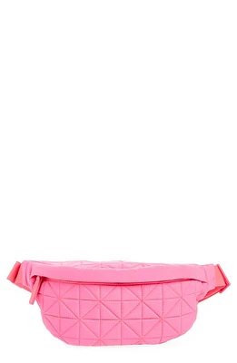 VeeCollective Vee Water Repellent Quilted Nylon Belt Bag in Neon Pink at Nordstrom