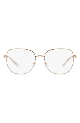 Michael Kors Belleville 54mm Square Optical Glasses in Rose Gold at Nordstrom