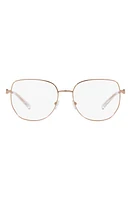 Michael Kors Belleville 54mm Square Optical Glasses in Rose Gold at Nordstrom