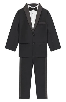 Andy & Evan Kids' Four-Piece Tuxedo Set in Black at Nordstrom, Size 13-14