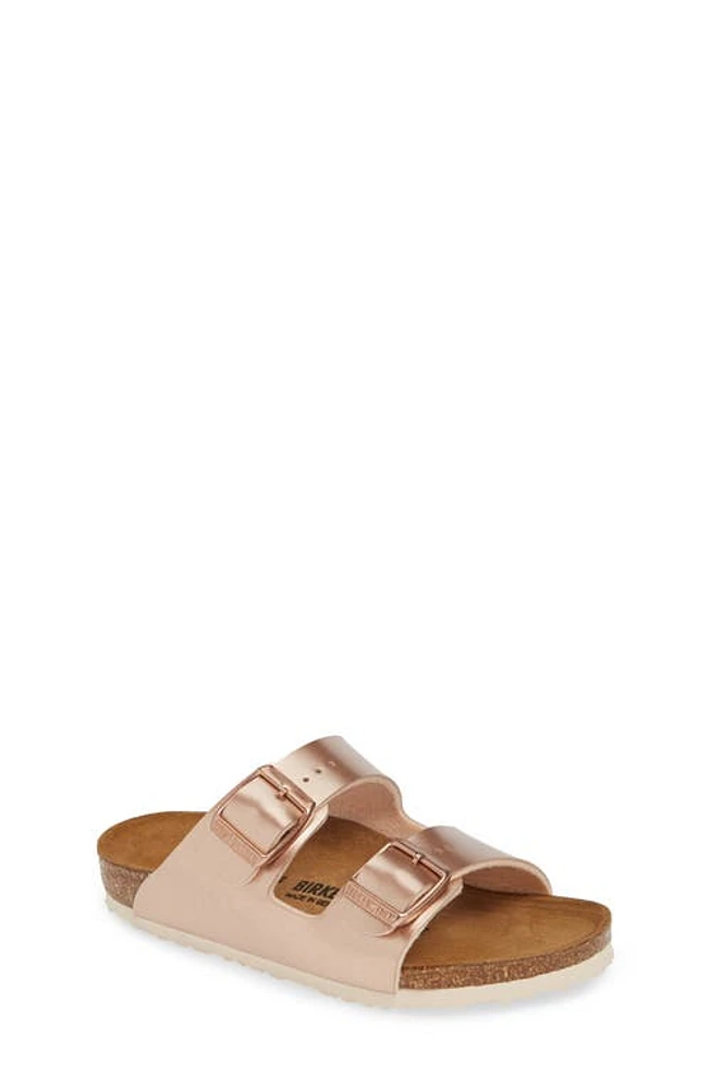 Birkenstock Kids' Arizona Metallic Slide Sandal Electric at Nordstrom,