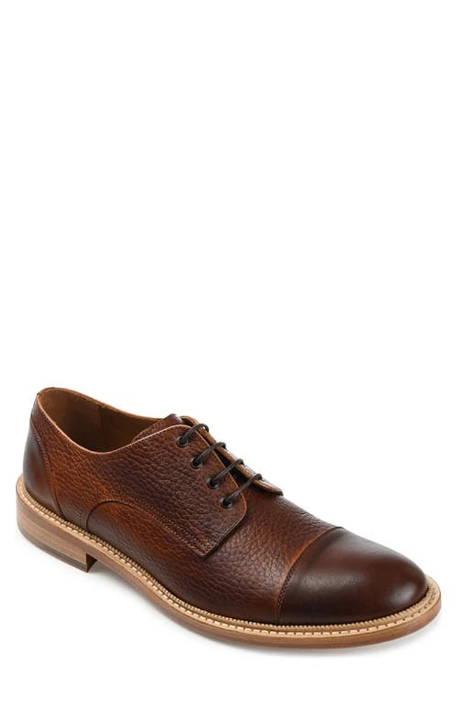 TAFT Rome Cap Toe Derby Brown at Nordstrom,