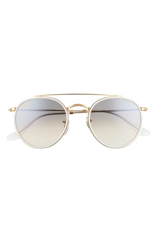 Ray-Ban 51mm Aviator Gradient Lens Sunglasses in Legend Gold /Gradient Grey at Nordstrom