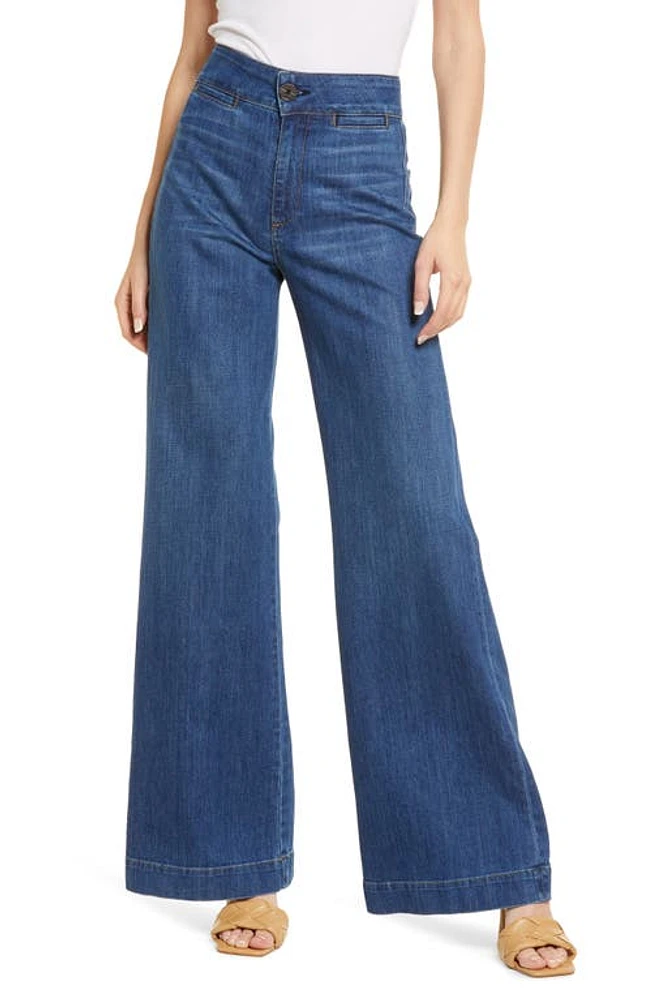 ASKK NY Brighton High Waist Wide Leg Jeans Mercury at Nordstrom,