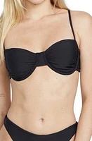 Volcom Simply Seamless Underwire Bikini Top Black at