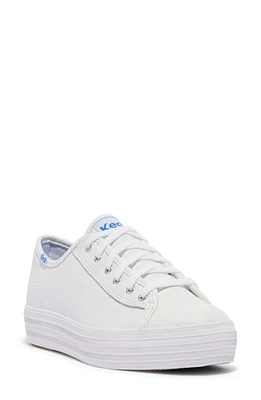 Keds Triple Kick Platform Sneaker White Leather at Nordstrom,