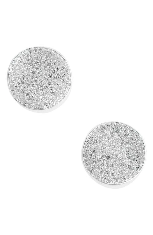 Ippolita Stardust Flower Diamond Disc Earrings in Silver at Nordstrom