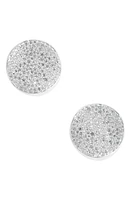 Ippolita Stardust Flower Diamond Disc Earrings in Silver at Nordstrom