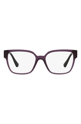 Versace 56mm Square Optical Glasses in Plum at Nordstrom