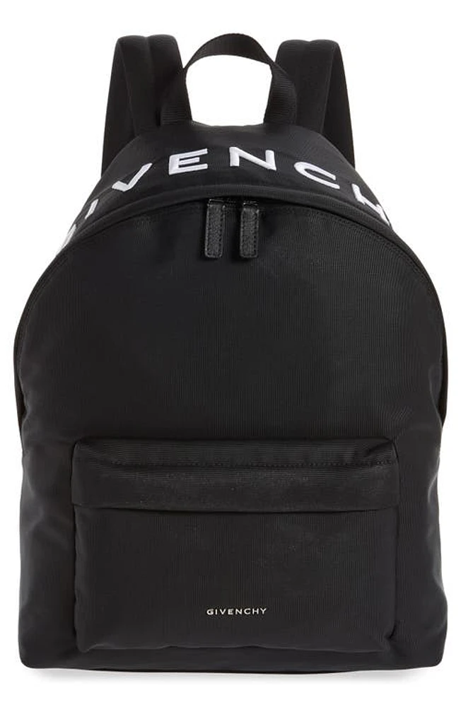 Givenchy Essential Canvas Backpack in 001-Black at Nordstrom