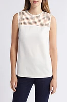 Anne Klein Serenity Lace Yoke Tank at Nordstrom,