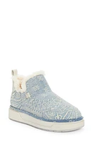 AMIRI Bandana Malibu Genuine Shearling Lined Boot Wash Indigo at Nordstrom,