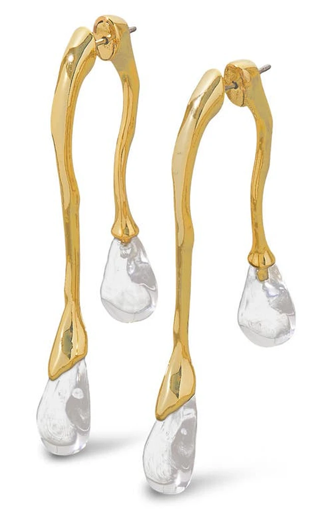 Alexis Bittar Lucite Drop Ear Jackets in Clear at Nordstrom