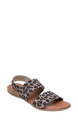 André Assous Nigella Sandal Leopard Print Fabric at Nordstrom,