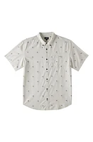 Billabong Kids' All Day Short Sleeve Jacquard Button-Down Shirt Chino at