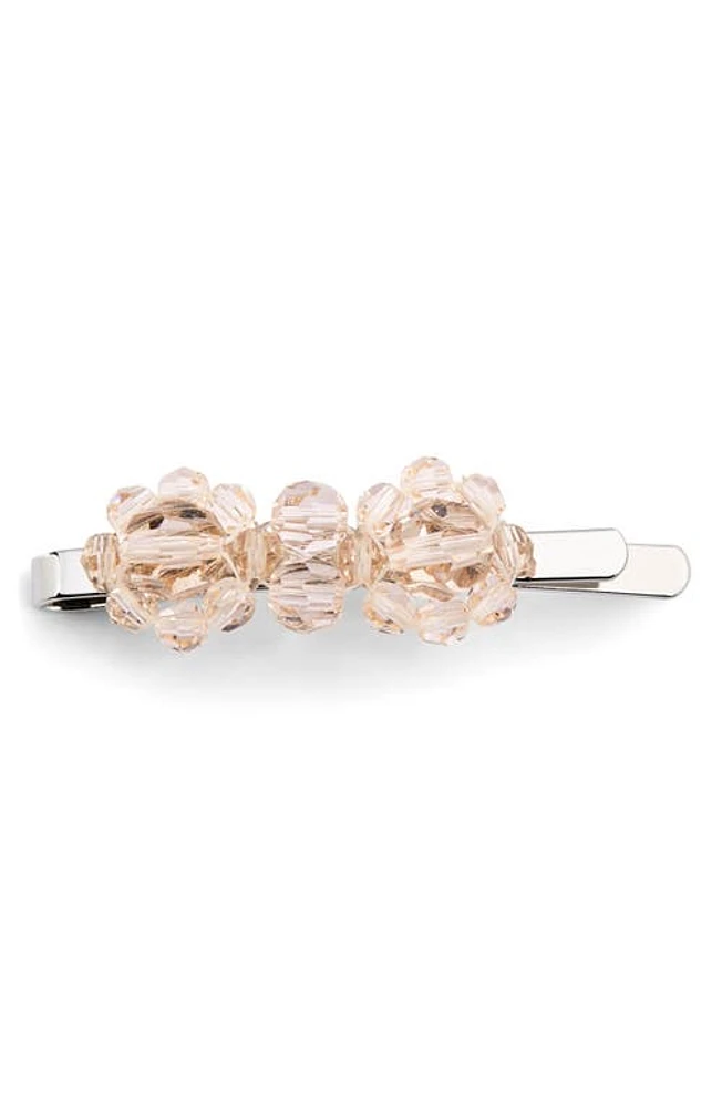 Simone Rocha Mini Crystal Flower Hair Clip in Beige at Nordstrom