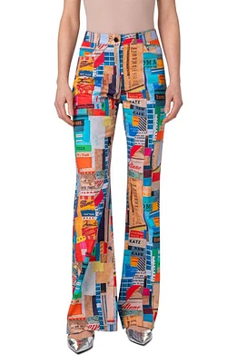 Akris punto Skyscraper Courtney Bootcut Jeans Multicolor at Nordstrom,