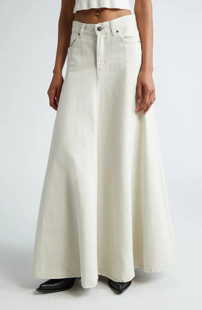 Haikure Serinity Denim Maxi Skirt Natural at Nordstrom,