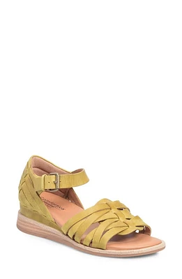 Comfortiva Marina Wedge Sandal Citron at Nordstrom,