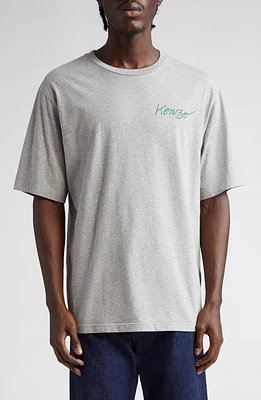 KENZO With Love Cotton Graphic T-Shirt Pearl Grey at Nordstrom,