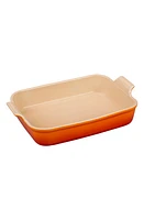 Le Creuset Heritage 4-Quart Rectangular Stoneware Dish in Flame at Nordstrom