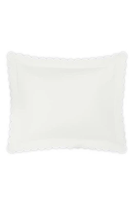 Matouk Diamond Piqué Pillow Sham in Bone at Nordstrom