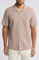 Ted Baker London Oise Textured Cotton Camp Shirt at Nordstrom,