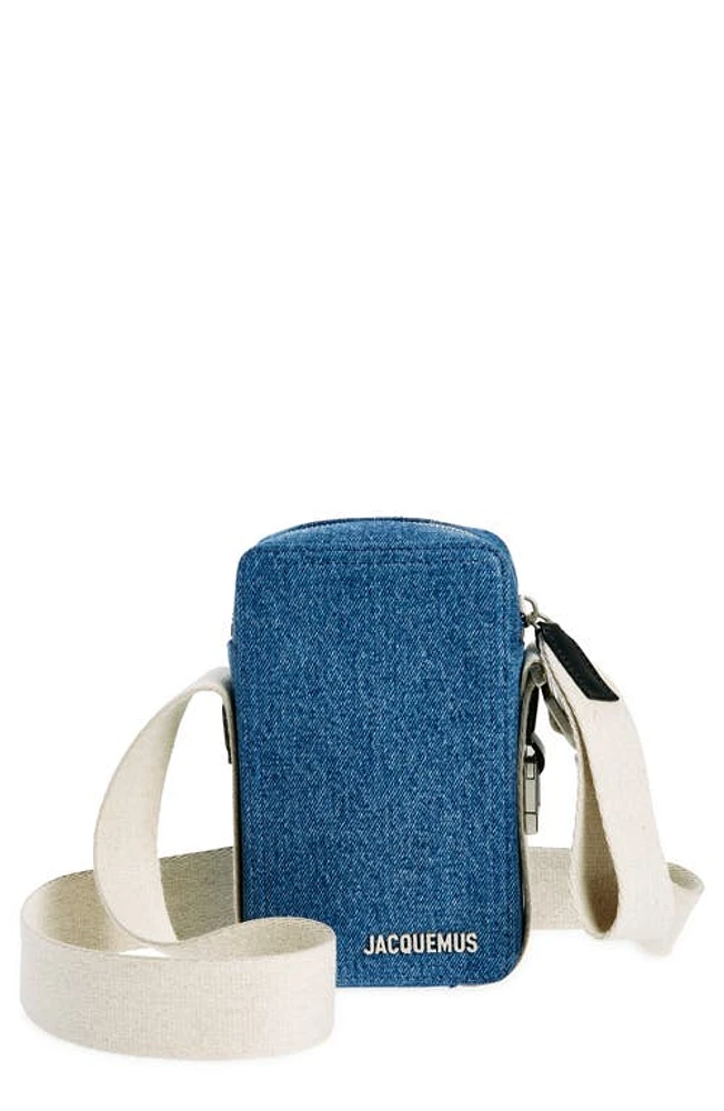 Jacquemus Le Cuerda Vertical Denim Shoulder Bag in Blue at Nordstrom