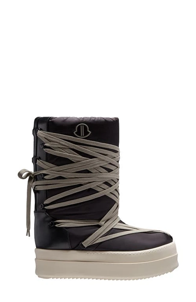 Rick Owens x Moncler Big Rocks Puffer Boot Black at Nordstrom,