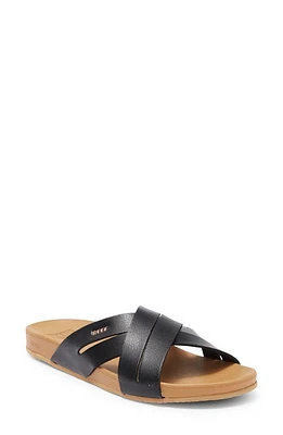 Reef Cushion Spring Sandal in Black/Tan at Nordstrom, Size 7