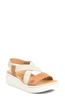 Børn Kasady Ankle Strap Platform Wedge Sandal Tan Leather at Nordstrom,