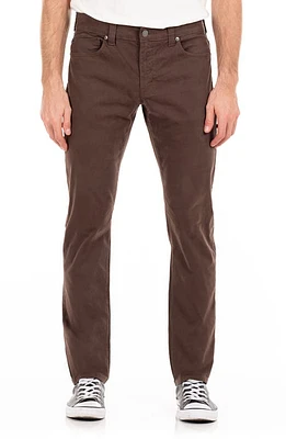 Fidelity Denim Jimmy Slim Straight Leg Twill Pants Chestnut at Nordstrom,