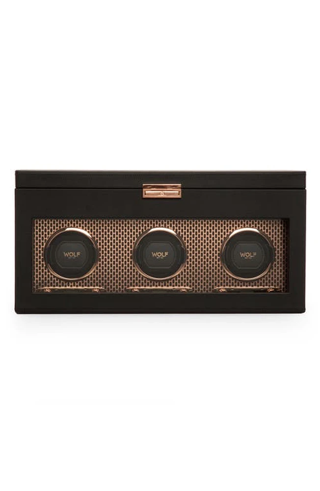 WOLF Axis Triple Watch Winder & Case in Copper at Nordstrom