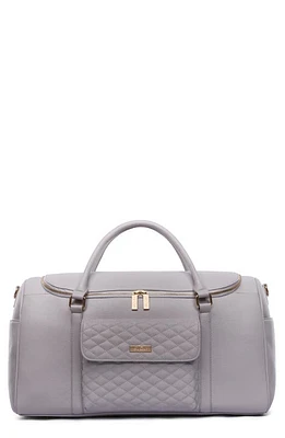 Luli Bebé Monaco Faux Leather Travel Bag in Stone Grey at Nordstrom