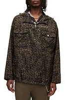 AllSaints Punta Leo Oversize Jacket Worn Brown at Nordstrom,