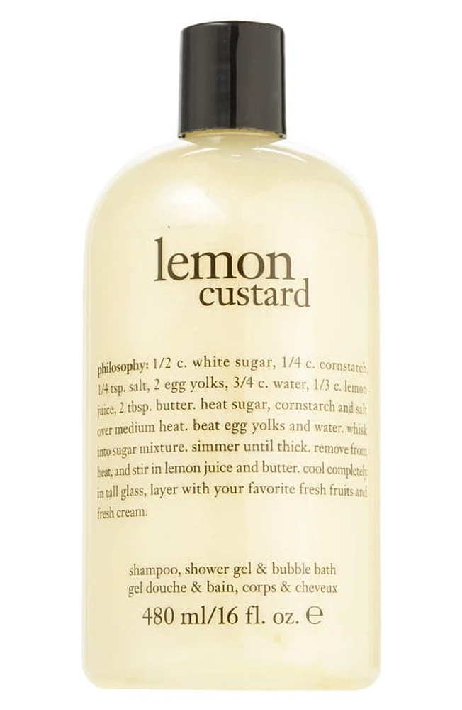 philosophy lemon custard shampoo, shower gel & bubble bath at Nordstrom